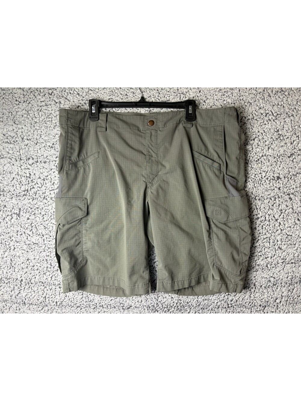 5.11 Tactical Mens Size 40 Cargo Shorts Gray Ripstop Utility Hiking